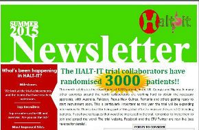 The HALT-IT Summer 2015 newsletter is now available online